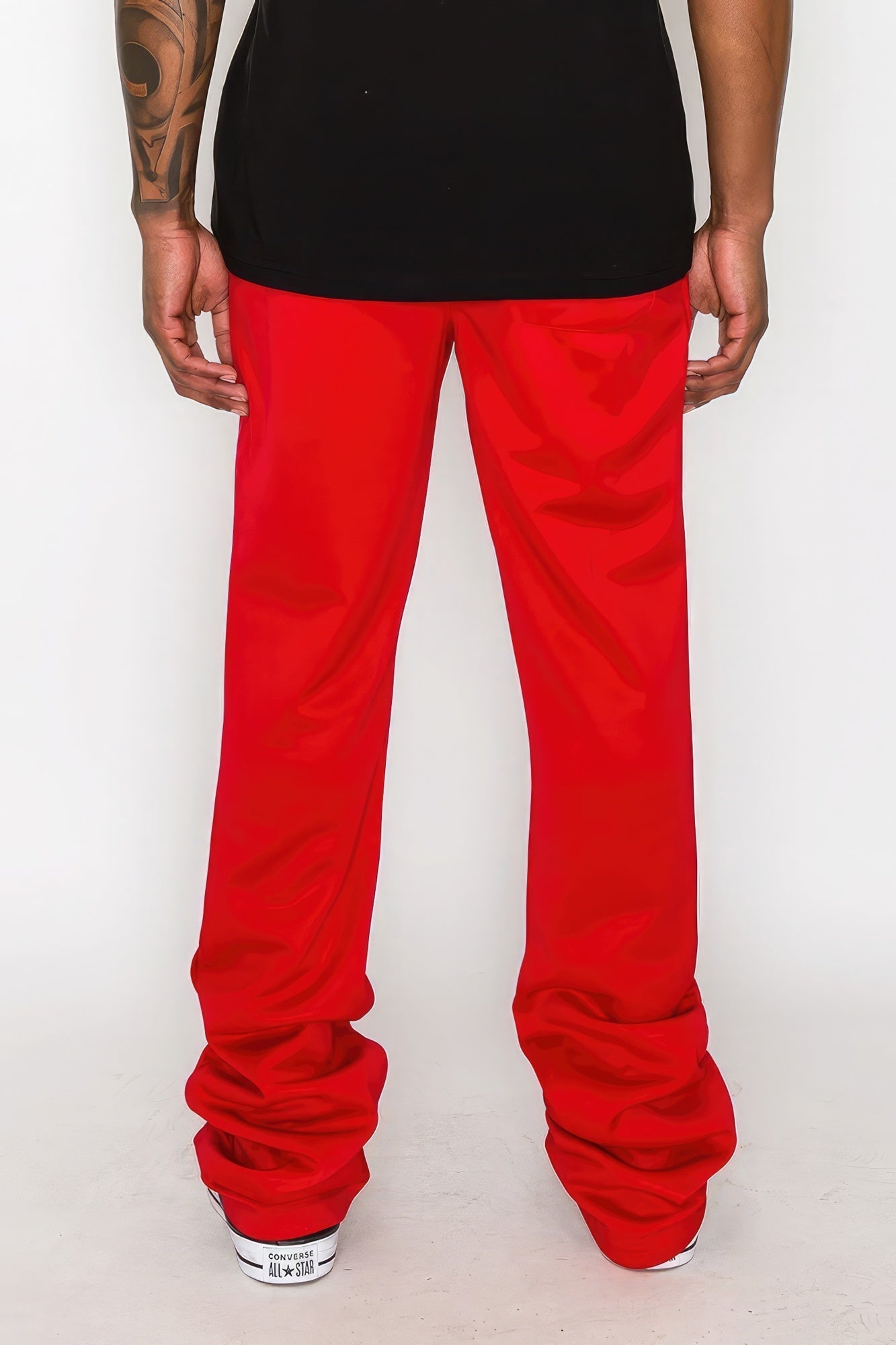 Solid Flare Stacked Track Pants - Premium  from ZLA - Just $26! Shop now at ZLA