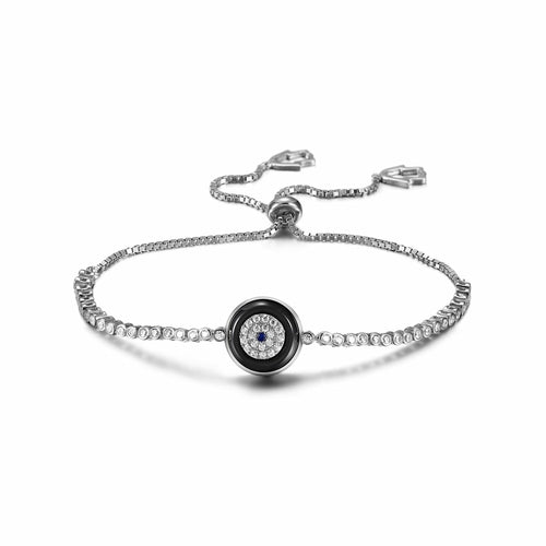 Sterling Silver Evil Eye Charm Bracelet - Premium Jewelry & Watches from Lavender Phoebe - Just $63.36! Shop now at ZLA