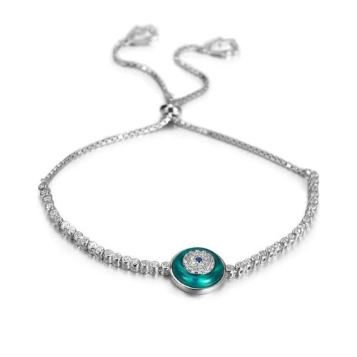 Sterling Silver Evil Eye Charm Bracelet - Premium Jewelry & Watches from Lavender Phoebe - Just $63.36! Shop now at ZLA