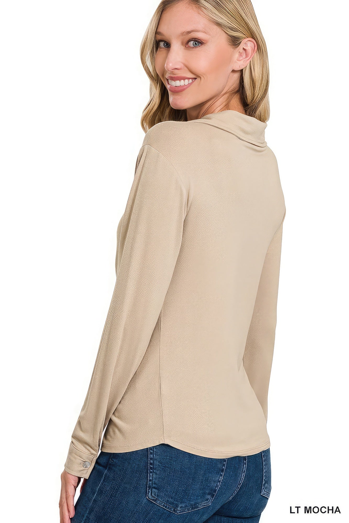 Stretchy Ruched Shirt - Premium  from ZLA - Just $11! Shop now at ZLA