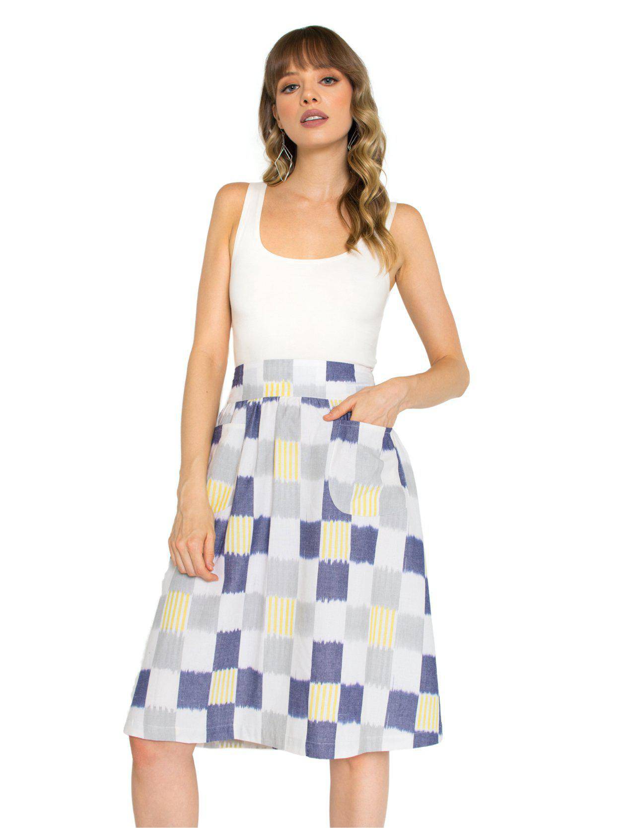 Sunshine Plaid Midi Skirt - Premium  from Passion Lilie - Just $62! Shop now at ZLA