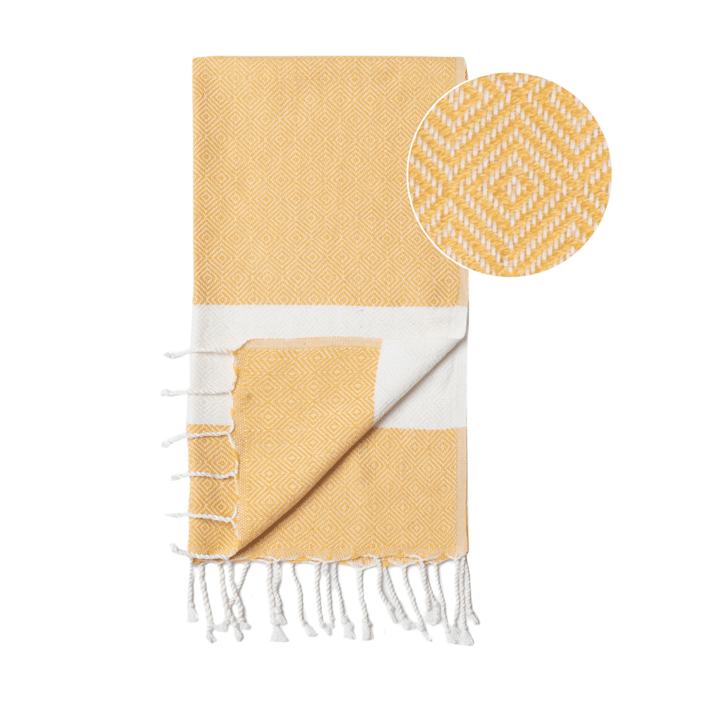 Tea Hand Towel Diamant Yellow - Premium Bath & Beauty from Harlequin Juniper - Just $14.67! Shop now at ZLA