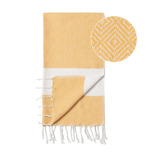 Tea Hand Towel Diamant Yellow - Premium Bath & Beauty from Harlequin Juniper - Just $14.67! Shop now at ZLA