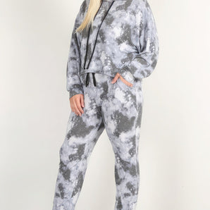 Tie Dye Print Pullover Hoodie And Sweatpants - Premium  from ZLA - Just $47! Shop now at ZLA