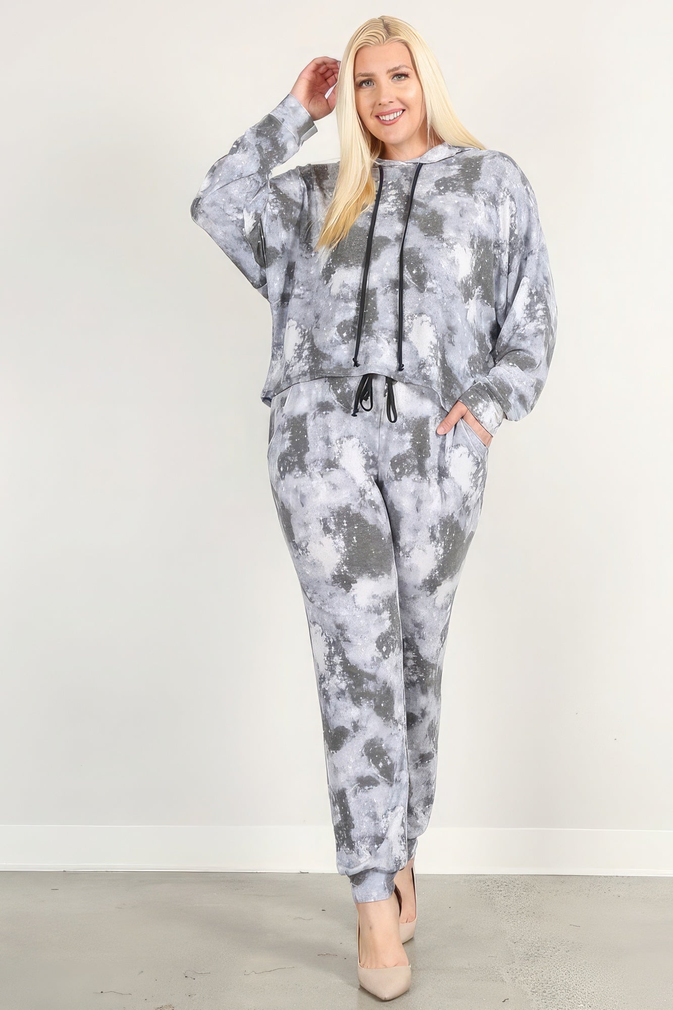 Tie Dye Print Pullover Hoodie And Sweatpants - Premium  from ZLA - Just $47! Shop now at ZLA