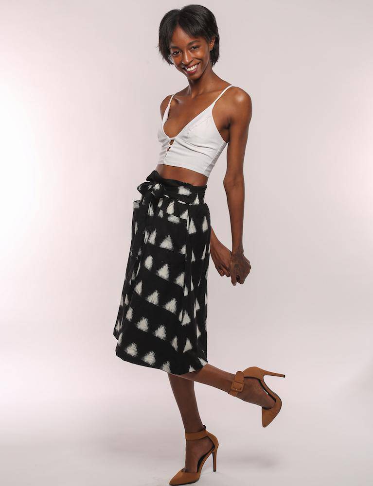 Triangles Midi Skirt - Premium  from Passion Lilie - Just $68! Shop now at ZLA