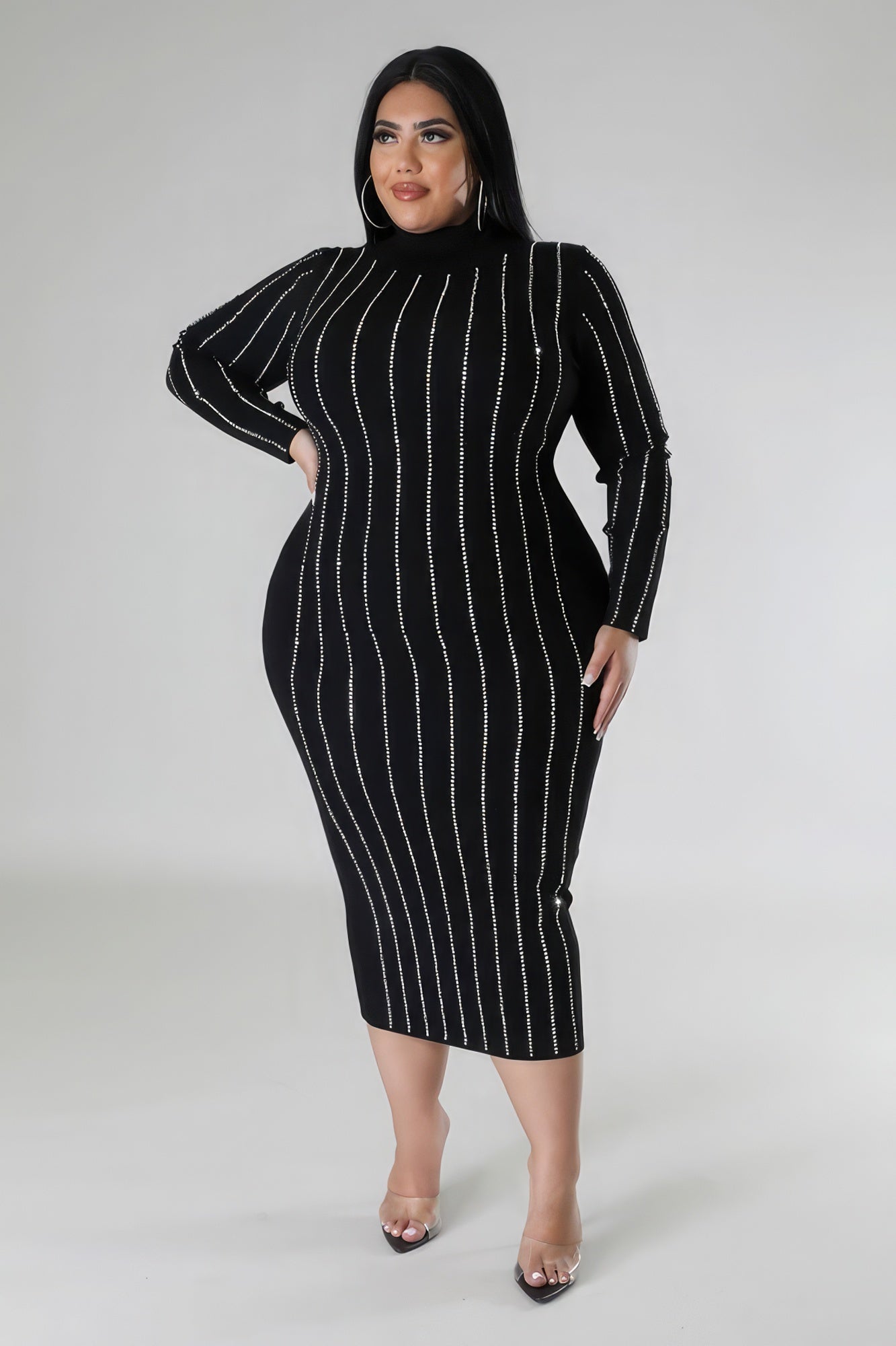 Turtle Neck Stretch Dress - Premium  from ZLA - Just $83.50! Shop now at ZLA