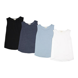 Urban Diction 4 Pack Scoop Neck Tri-Blend Sleeveless Tank Plus Size - Premium  from Wonderful And Young - Just $30.99! Shop now at ZLA
