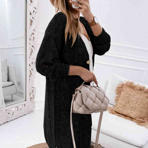 V-Neck Long Sleeve Cardigan - Premium  from Trendsi - Just $45! Shop now at ZLA